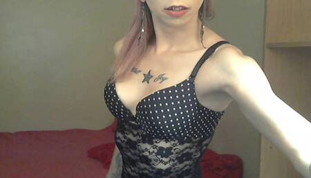 polka dot strip tease