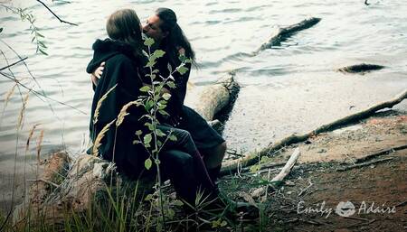 She got lost in the woods, but he showed her the way and got his reward... her ass!