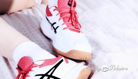 Do you want to cum on my feet? Emily Adaire TS