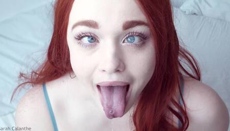 Ahegao blowjob, toe sucking and footjob