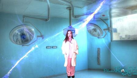 A Little Scientific Embarrassment: Naked Female Scientist Shrinks Out Of Her Clothes