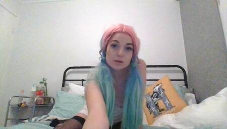 Naughty Slut Fucks Herself Before Going Out For Dinner