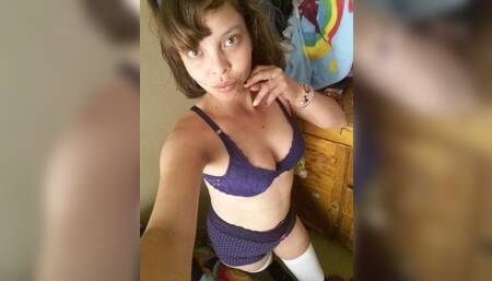 The faculty teacher makes me a video call and I record it