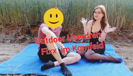 Outdoor USERFICK im Kornfeld!! Geil in den Sommer geritten
