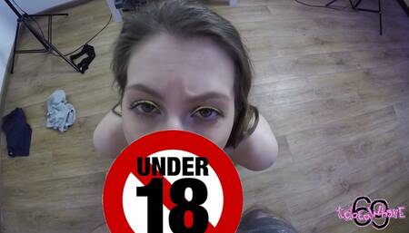 bj, slapping my fac & cum on face POV