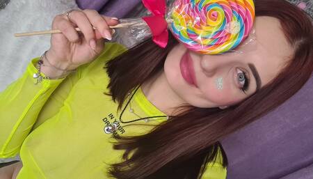 Lollipop in my pussy