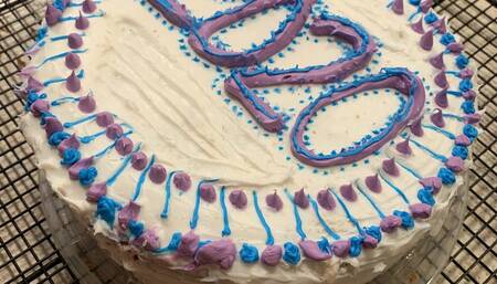 2020 Cake Sitting Clip with Slow Motion