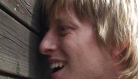 He fucks busty blonde granny in public dressing cubicle