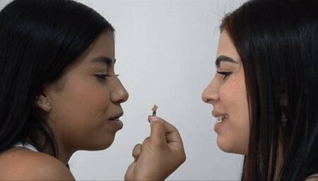 Alison And Jana Share Person While Kissing