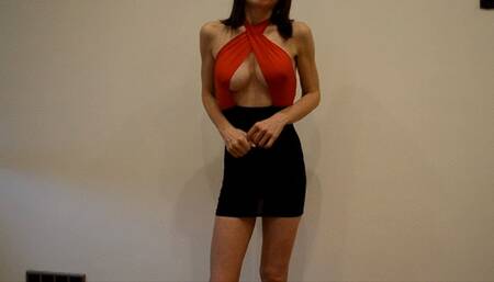 Cum on my breast an lick it all