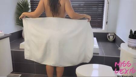 Bubble Bath and Butt Solo Masturbation