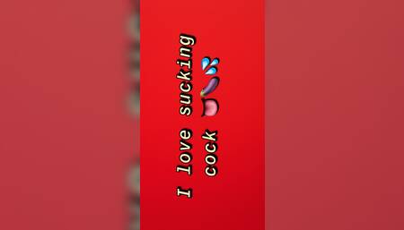 I love sucking cock