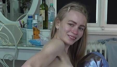 Jana Bella's Anal Fist In Doggy And Lying on Stomach