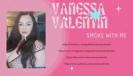 Smoking Outside with Braids