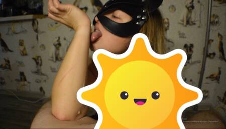 Pretty woman got a mouthful of cum