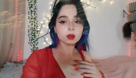 Cuming in red pt.1 Tease and play with my pussy