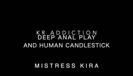 Deep Anal Play (Bamboo Bondage Restraint)