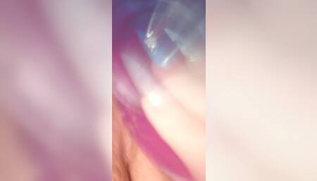 9" Purple Dildo play