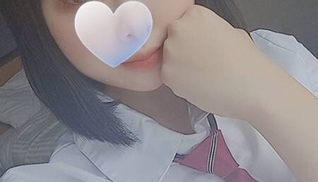 Japanese kinky girl Rin gets orgasm again and again, squirts a lot, swallows sperm that flows out of the vagina