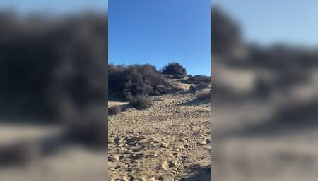 Straight daddy fucks boy on the beach while his wife in the sea with some friends