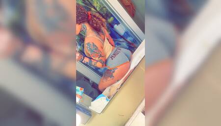 Watch my pussy grip around my dildo