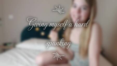 Giving myself a well deserved spanking
