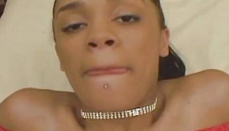Sexy ebony skin Adicktion enjoys huge black cock