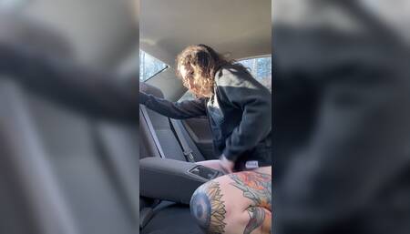 Squirted in an Abandoned Car