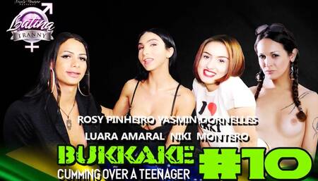 Cumming over a Teenager - Bukkake #10