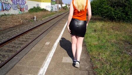 MEGAKRANK! Spermawalk am Bahnhof* Jeder konnte mich sehen