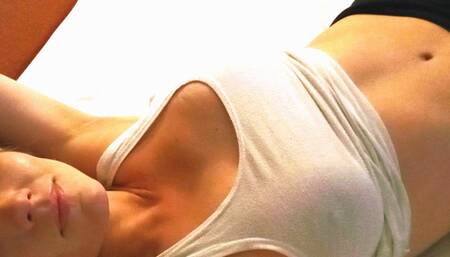 Watch me fuck my tight pussy w HUGE dildo
