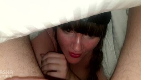 STEPSISTER with HUGE BOOBS gave me a BLOWjob&BOOBjob at night! Or its only just a DREAM? HOMEMADE