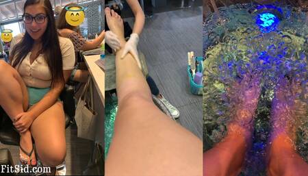 Girl Gets Pedicure