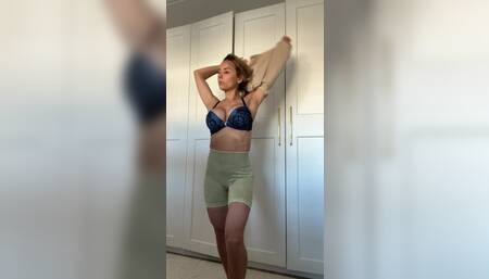 Getting undressed
