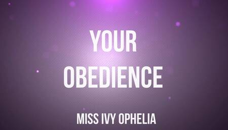 Your Obedience