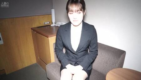 A cheeky female office worker gets violently fucked in the dark