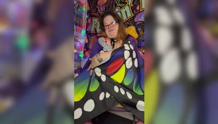 butterfly wings & a dildo