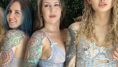 Tattooed Threesome
