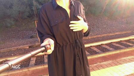 Left Dress at Train Station