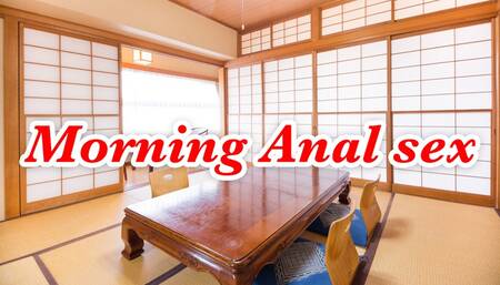 Japanese crossdresser had morning anal sex