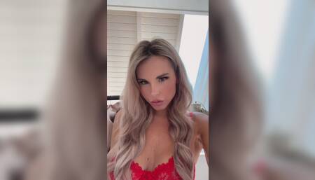 Horny sexy blonde