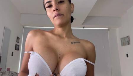 Hand job & blow job (dildo) cum in my face