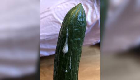 Playing with cucumber