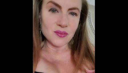 Cellphone Video Of Milf Nikki In Sexy Black Lingerie Sucking And Fucking Big Glass Dildo