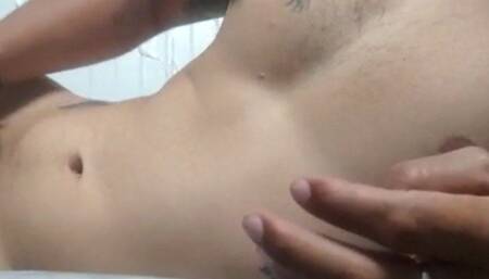 I mansturbate semi-lying down