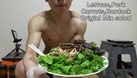 Naked Eating Masturbation Part1