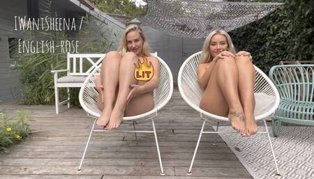 HOT BLONDES MASTURBATING.