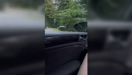 Naked in the car