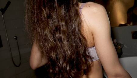 Plastic Bag In The Shower Solo Orgasm