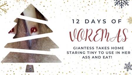 Giantess Takes Home Staring Tiny for Anal Vore